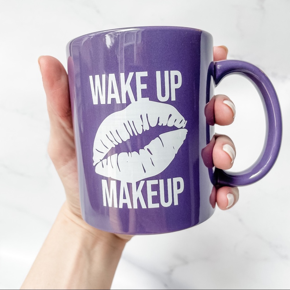 Wake Up & Makeup Purple Mug - Picture 6 of 7